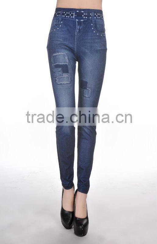 Beautiful jean printed high fashion new style wholesale leggings supplier india