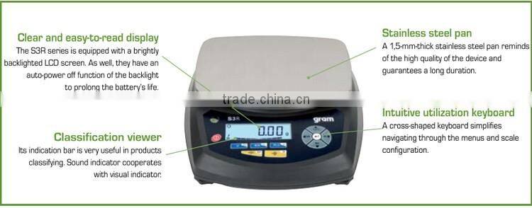 S3R-6KD High Resolution Weight Scale with Wireless Connection for Digital Indicator