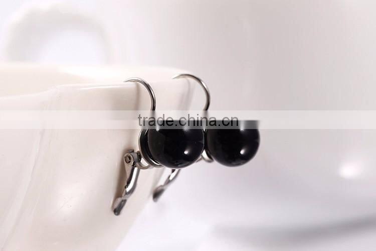 E0534-B-TLM Wholesale Stud Earring, Fashion Black Pearl Earring For Party