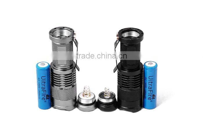 most powerful zoom aluminum q5 led torch flashlight