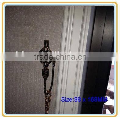 19MM Black Gold Twist End Curtain Hardware Holdbacks