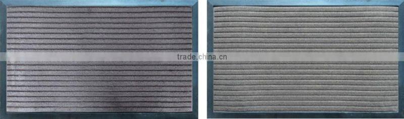 antislip Entrance recycled rubber rugs with rubber bottom door mat