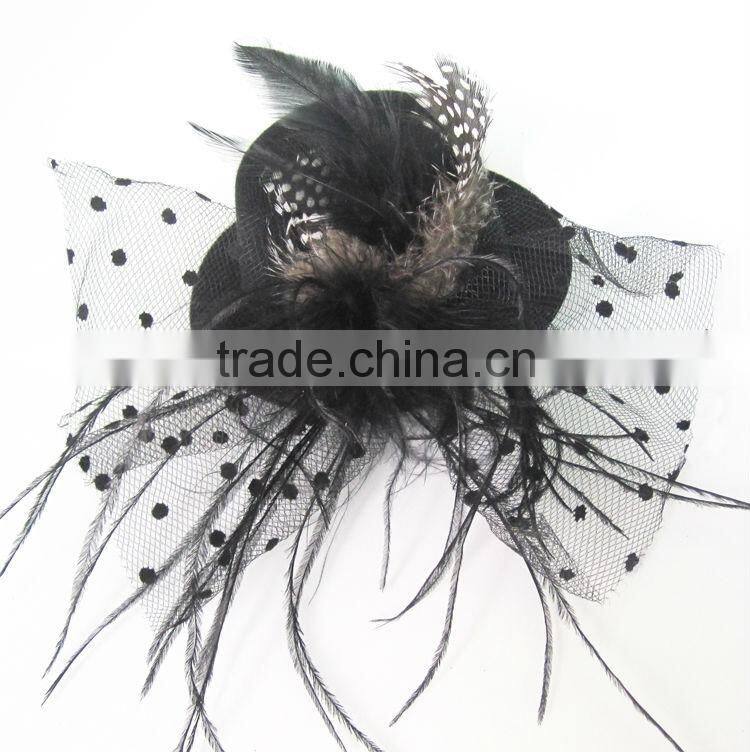 MYLOVE black feather costume hat hairpin MLXM030