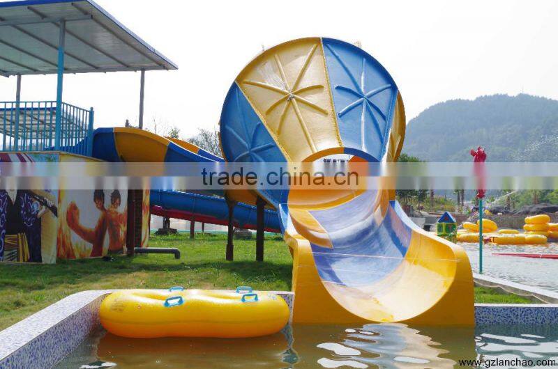 Fiberglass snake slides Water park equipment