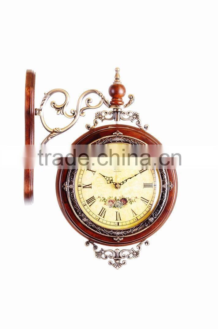 Modern Design White Wood Frame Wall Clock For Home Decoration