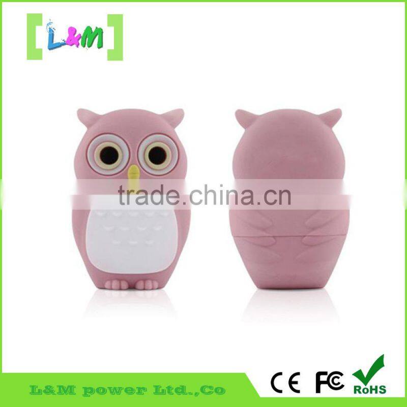 Promotion customized pvc usb 8gb flash drives/owl cartoon PVC usb flsh memory