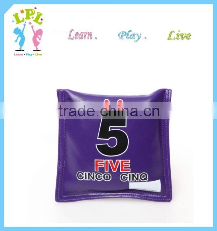 PU leather exquisite game square bulk juggling ball