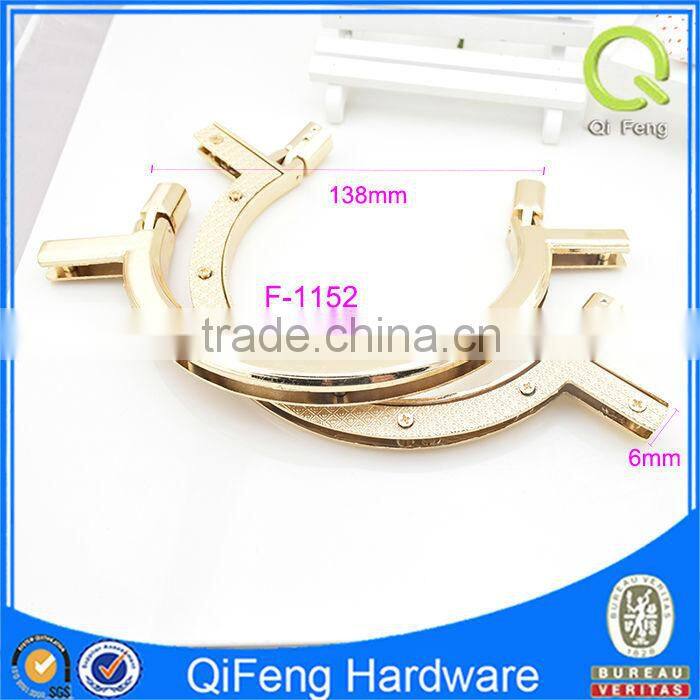 hardware fitting bag accessories zinc alloy gold bag handle for handbags