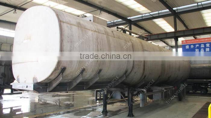 TITAN 3 axles Heated asphalt bitumen transportation Insulated tankers