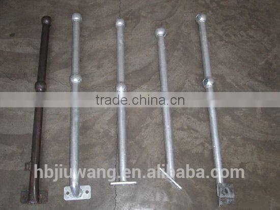 Hebei Jiuwang galvanized steel ball joint handrail ISO9001 20years manufacturer