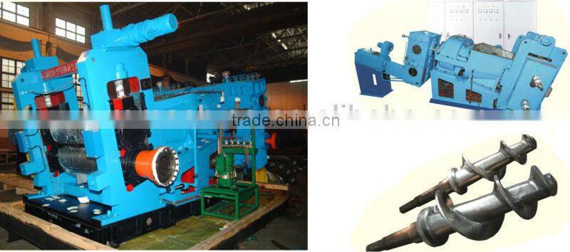 Twin screw machine for tyre factory