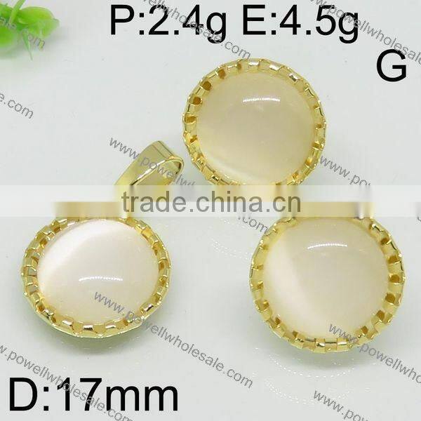 Fashion hot gold color stainless steel set custom jewelry china supplier