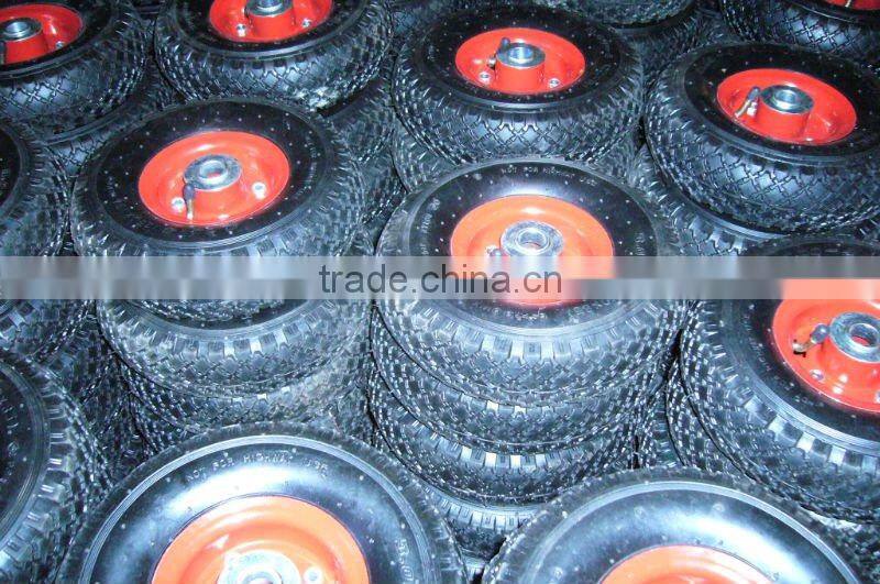 3.00-8 wheel / 3.00-8 rubber wheel with red rim and 13x3 wheel