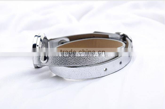 2016 Hot Sale Infinity Cheap Custom Diy Jewelry Locket Leather Bracelet