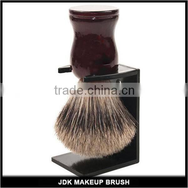 Beautiful wood best badger hair knot shave brush with stand, handcrafted men grooming shaving brush
