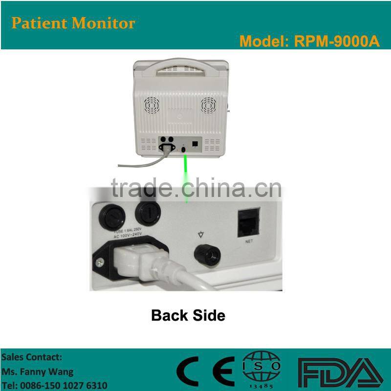 2015 Promotion!!!CE approved 12- Inch 6-Parameter Patient Monitor /ECG monitor RPM-9000A