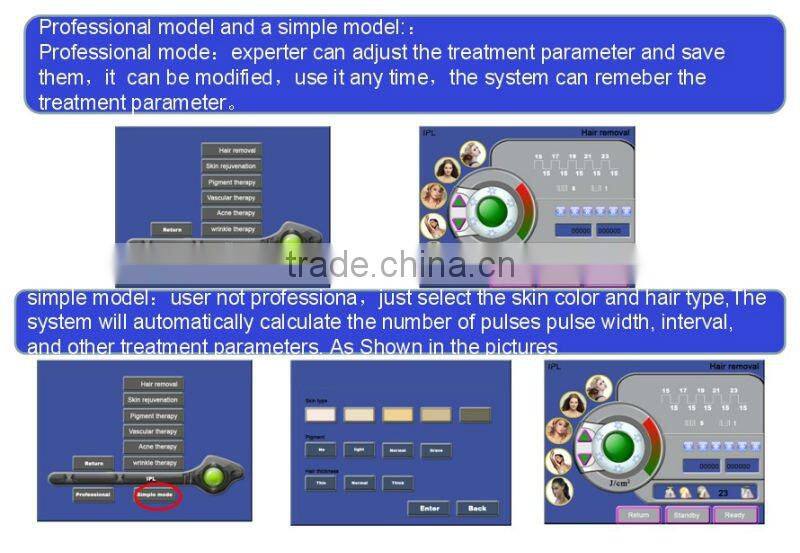 high power elight laser for hair removal and skin treatment