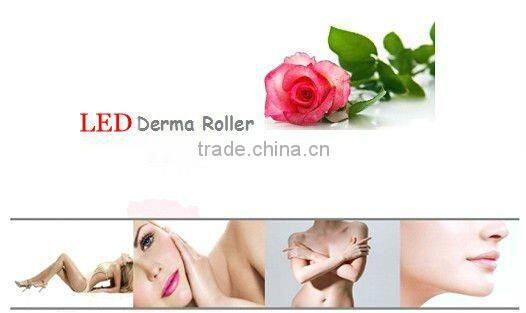 photno therapy derma roller with LED light acne removal anti hair removal L001