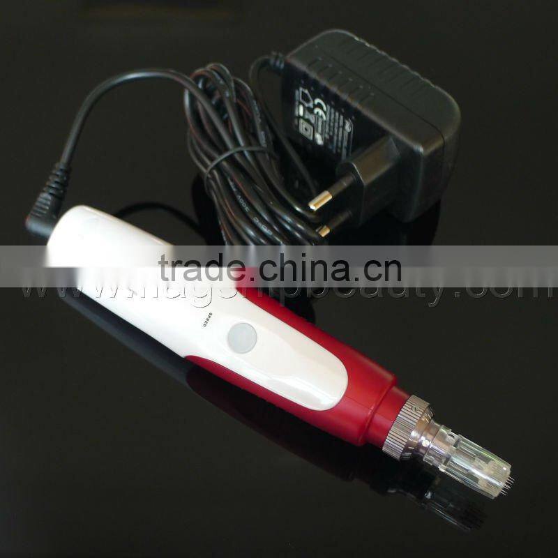 newest derma products electric derma pen with adjustable needles for wrinkle remover