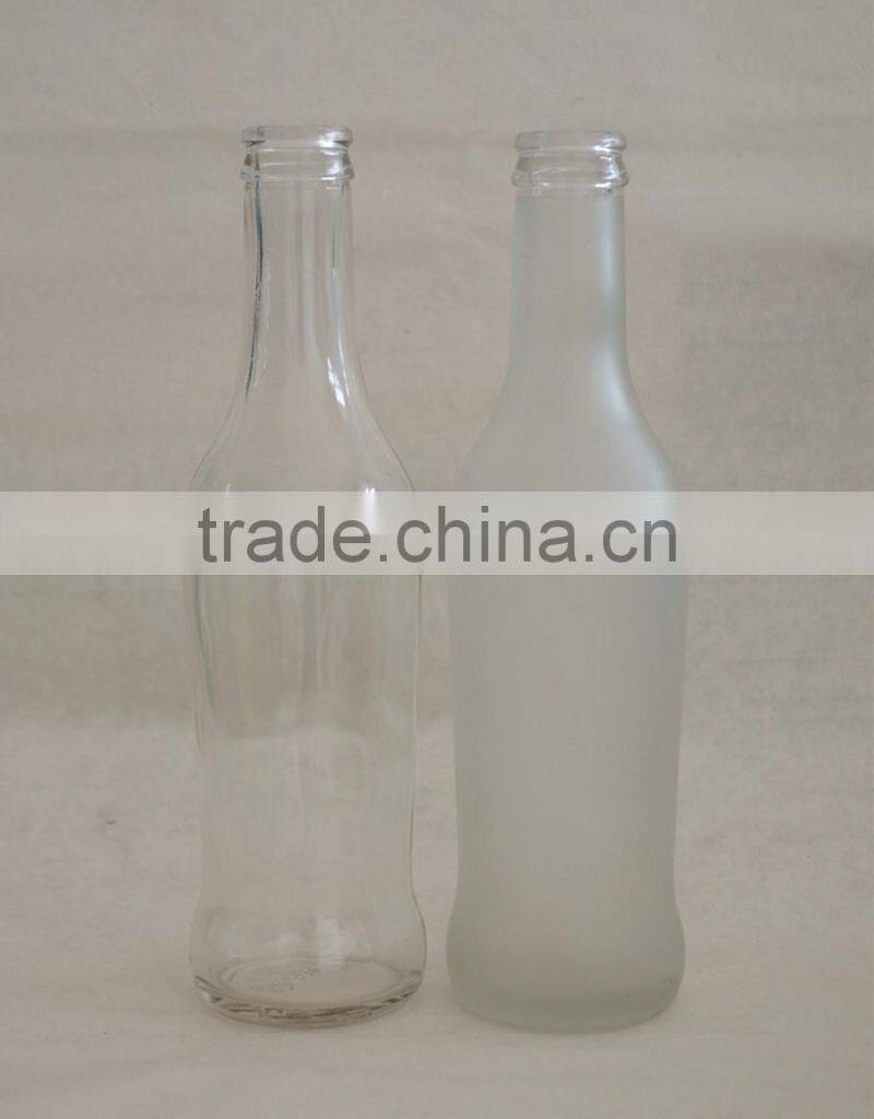 5 oz clear glass beer bottle