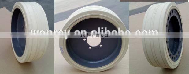 mec non-marking scissor lift wheels 16x5x12 for 2633es