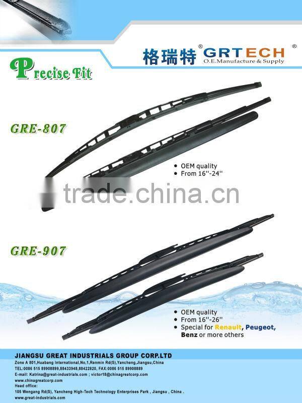 Top quality wholesale wiper blades for Peugeot 206