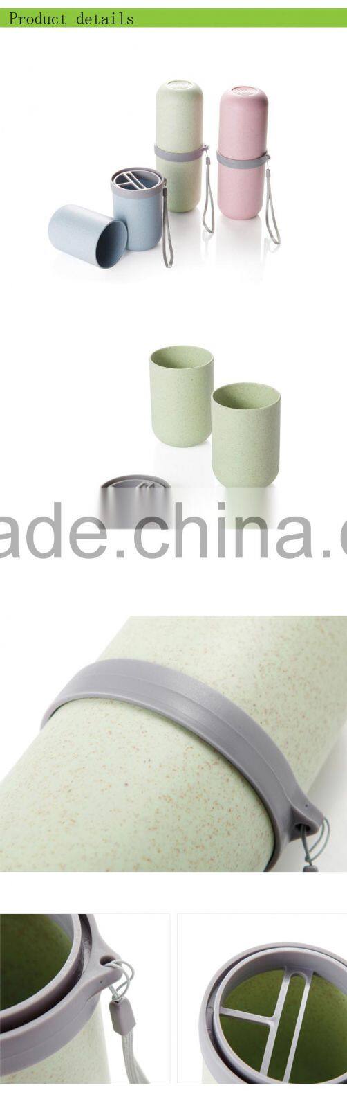 wheat straw style Portable Travel Toothbrush Cup Toothbrush Toothpaste Storage Wash Cup