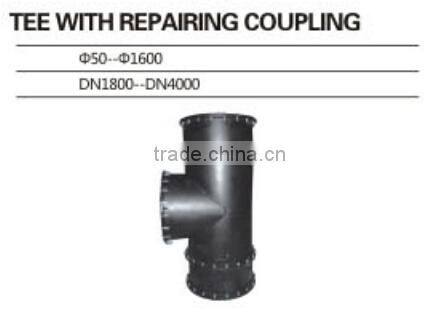 TEE WITH REPAIRING COUPLING