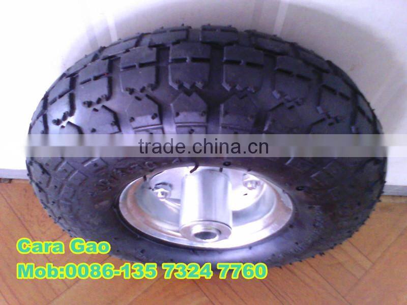 10 inch 4.10/3.50-4 pu foam pneumatic rubber wheel tire