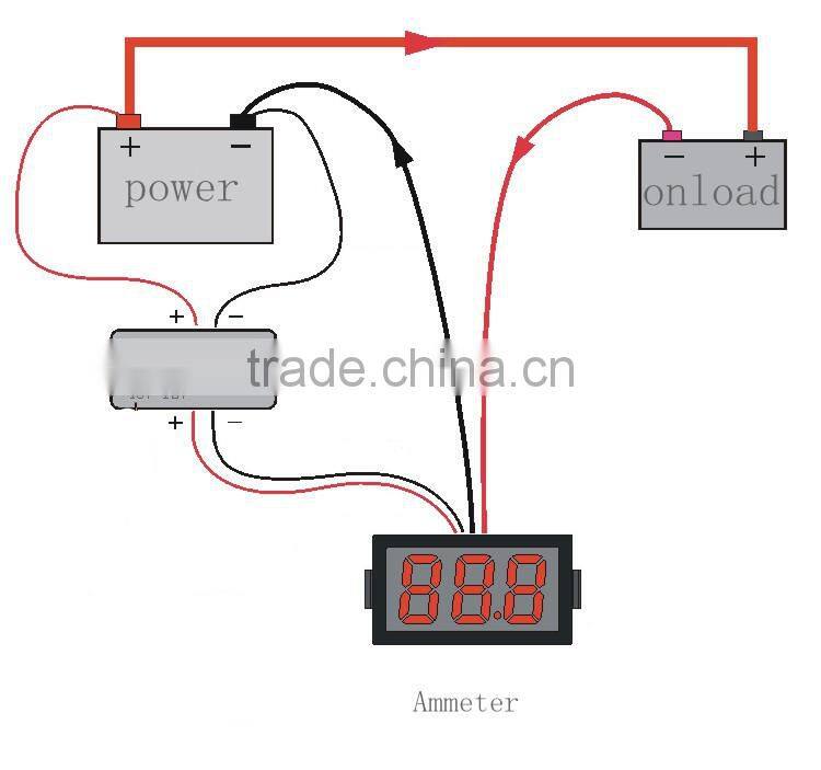 DC ammeter DC0-10A digital ammeter digital ammeter head