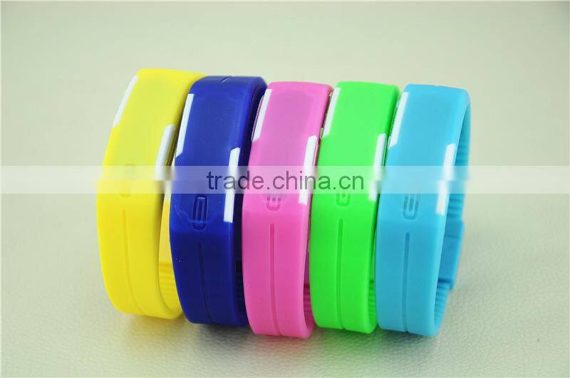 silicone digital watch silicone watch silieone led watch bracelet watch silicone bracelet with digital watch LED watch