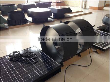 vent goods device flow control solar fan gable roof mounted industrial exhaust fan in solar energy battery 30w solar panel