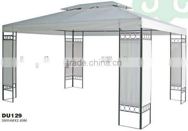 3x4m Double topped luxury metal outdoor gazebo
