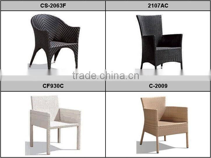 New design dining chair garden rattan restaurant chair (CF1374C)