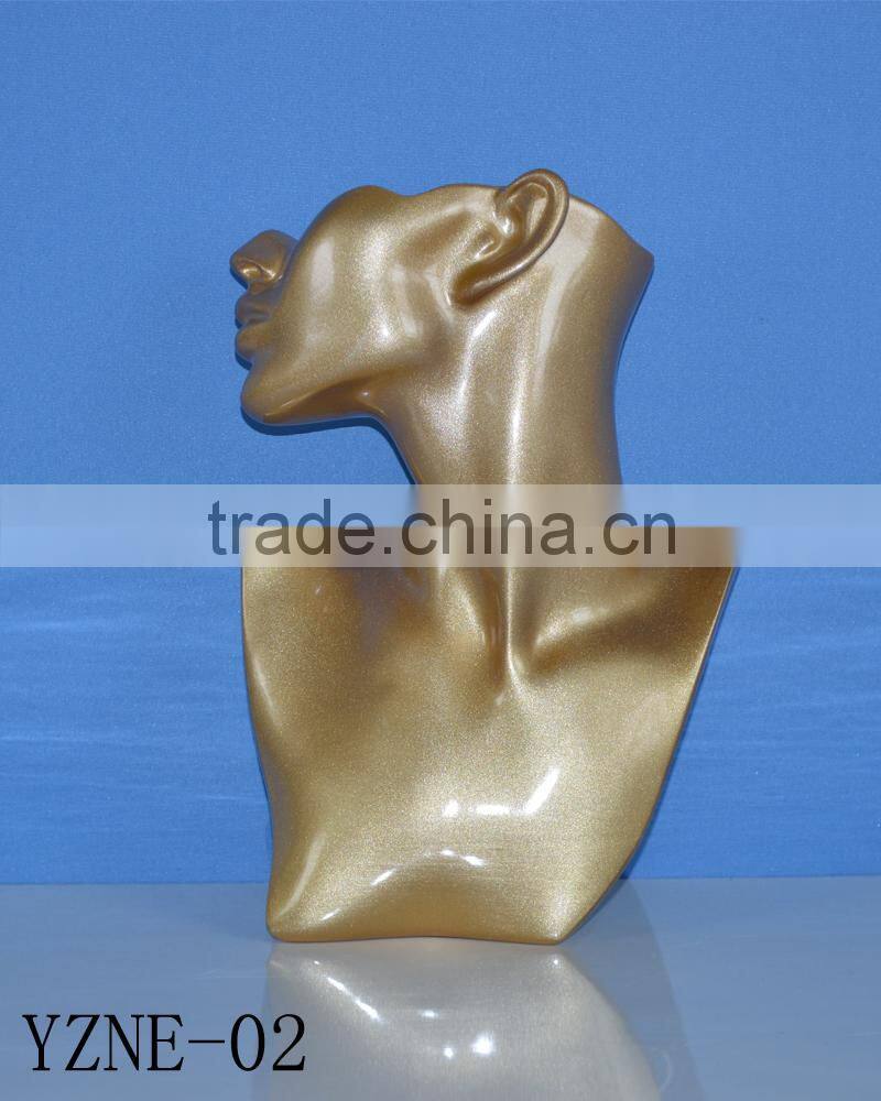 Fashion jewelry displays stand,Good quality necklace display mannequin head