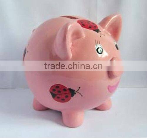 Resin painted large coin banks