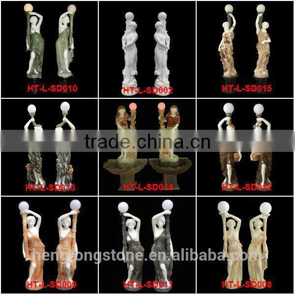 Marble Garden Lamps and Lanterns Statues
