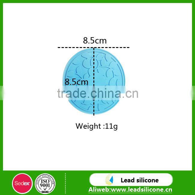 Custom Round 3D Shape Heat Resistant Anti-slide Silicone Cup Coaster,Silicone Cup Mat