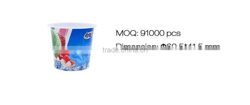 120ML Plastic Material And FDA SGS Certification Yogurt Cup Size, Food Use Easy Open Yogurt Cups