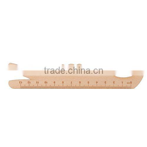 Cheap promotional 13cm scale wood ruler