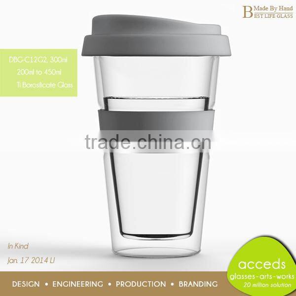 Double Wall Glass Painting Cup