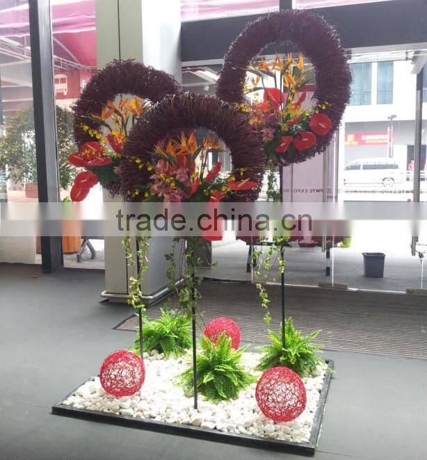 Vertical artificial green wall, fake plant walls ,wall dropback decoration