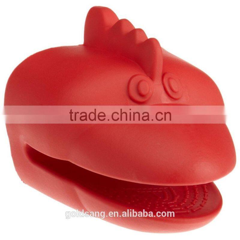 funny animal heat-resistant silicone oven mitt baking glove