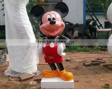 Micky Mouse and Donald Duck Fiberglass Statue