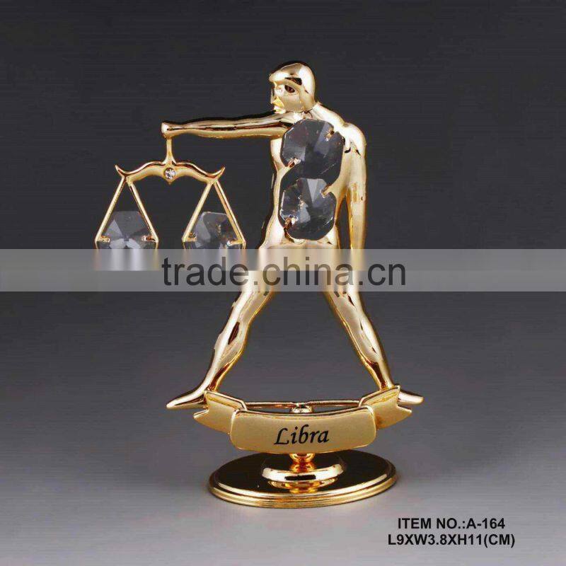 24K gold plated zodiac capricom Decoration