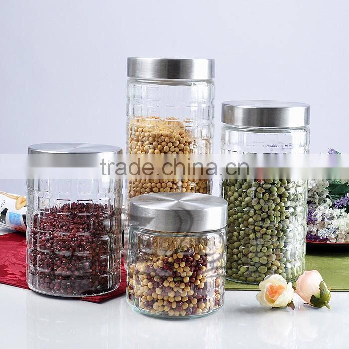 hot sale glass jar / storage glass jar