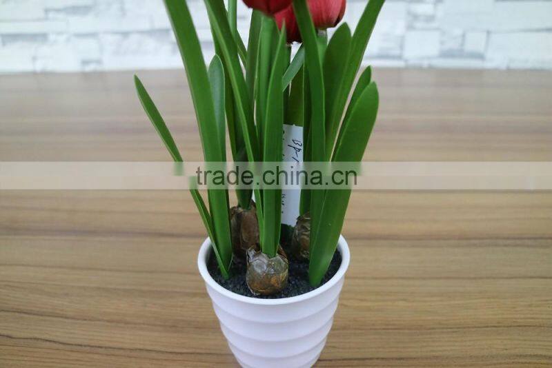 Artificial white narcissus flower bonsai