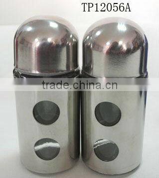 2016 hot selling bullet style mini colored sleeves cylinder glass spice jars