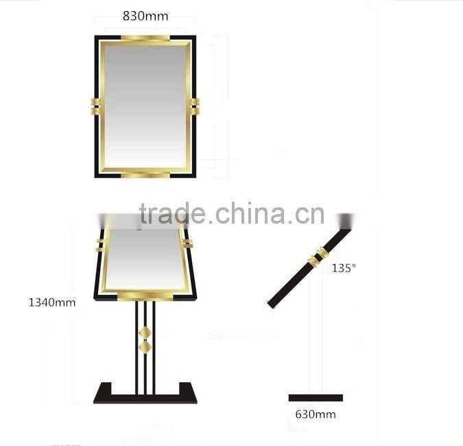 Hotel lobby sign stand/ eye catching advertising sample sign board/ poster frames/ freestainding magazine stand/ banners P-78