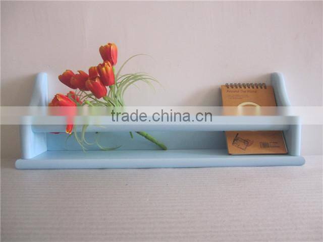 Red decorative wall shelf Wood nursery wall shelf